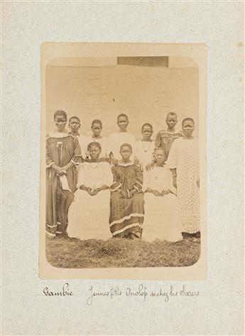 (SENEGAL) Album with approximately 113 photographs titled Voyage du Sénégal.